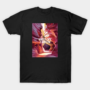 Antelope Canyon Vivid Watercolor Design T-Shirt